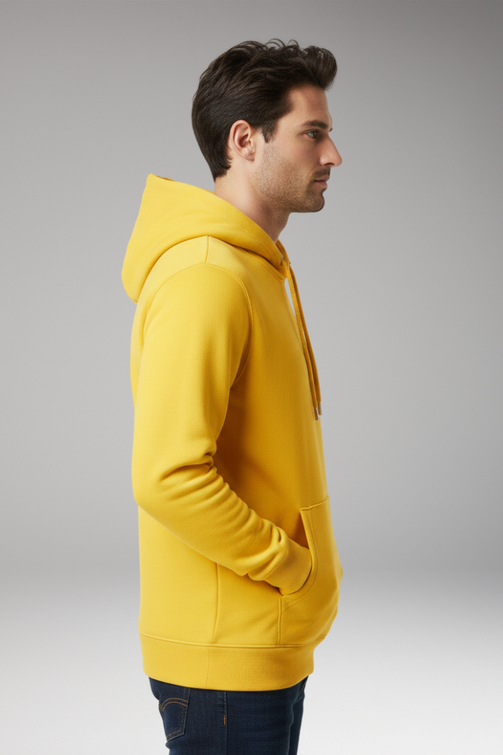 Men's Hoodie with Adjustable Hood and Kangaroo Pocket