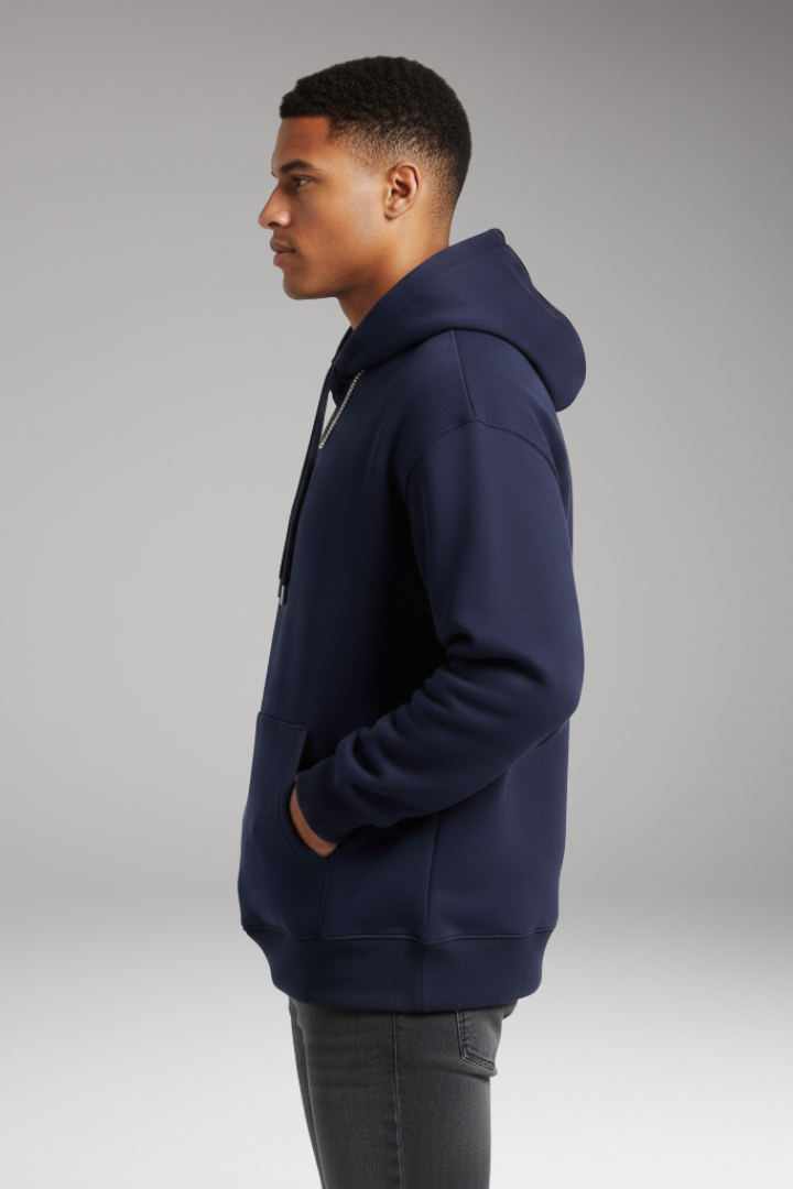 Men's Hoodie with Adjustable Hood and Kangaroo Pocket