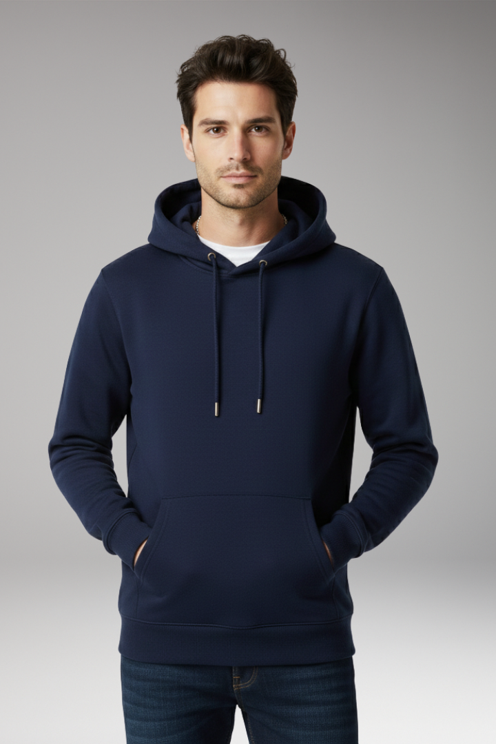 Men's Hoodie with Adjustable Hood and Kangaroo Pocket