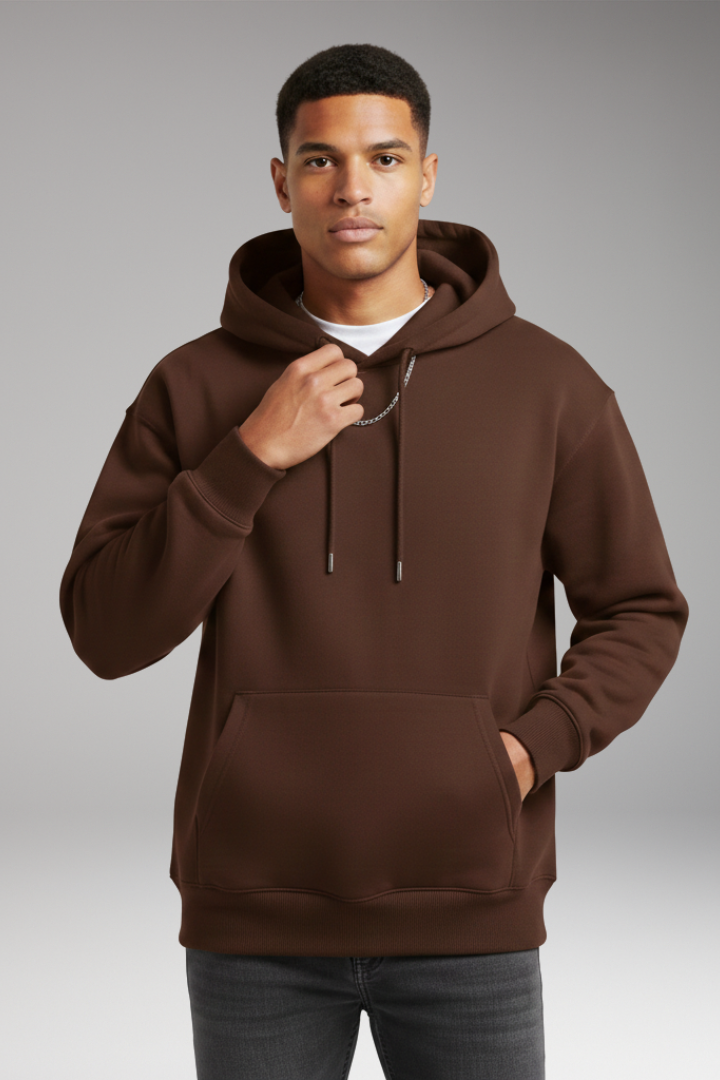 Men's Hoodie with Adjustable Hood and Kangaroo Pocket