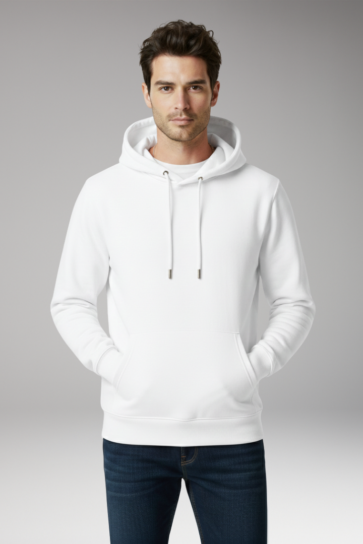 Men's Hoodie with Adjustable Hood and Kangaroo Pocket