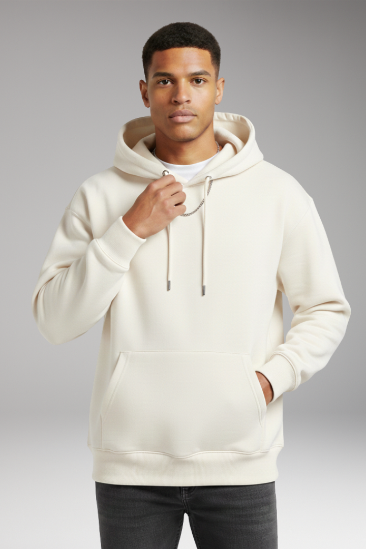 Men's Hoodie with Adjustable Hood and Kangaroo Pocket