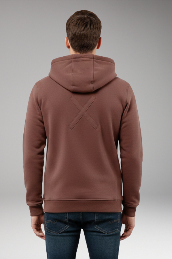 Men's Hoodie with Half Zipper and Chest Storage