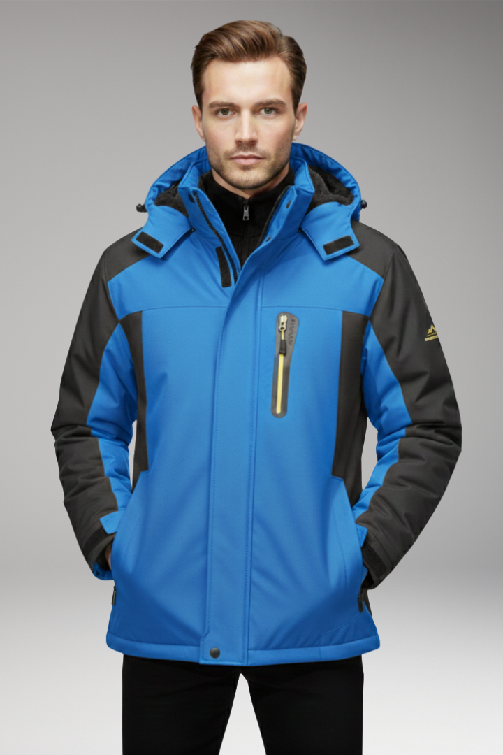 Men's Jacket with Hood and Insulated Lining