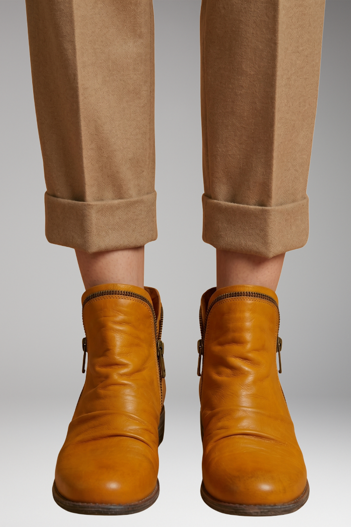 Men's Orthopedic Boots with Cushioned Linings and Structured Soles