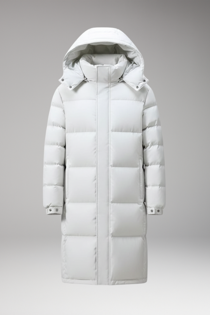 Men's Parka with Hood and Multi-Pocket Design