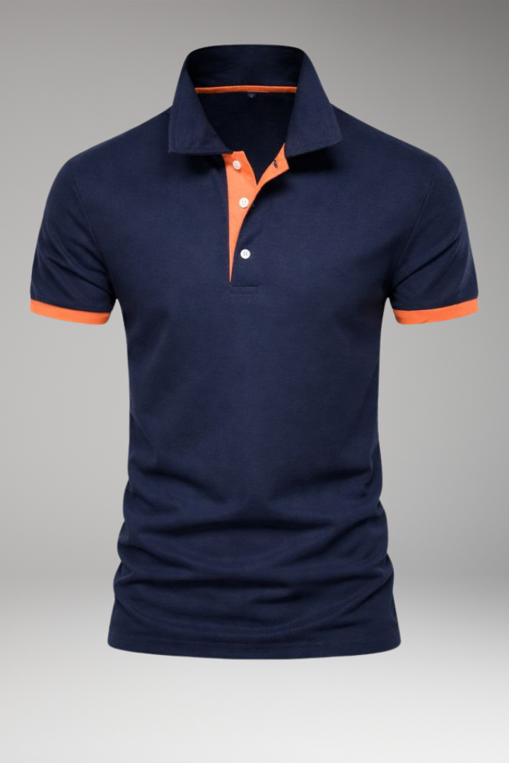 Tommy Men's Polo Shirt with Contrasting Collar