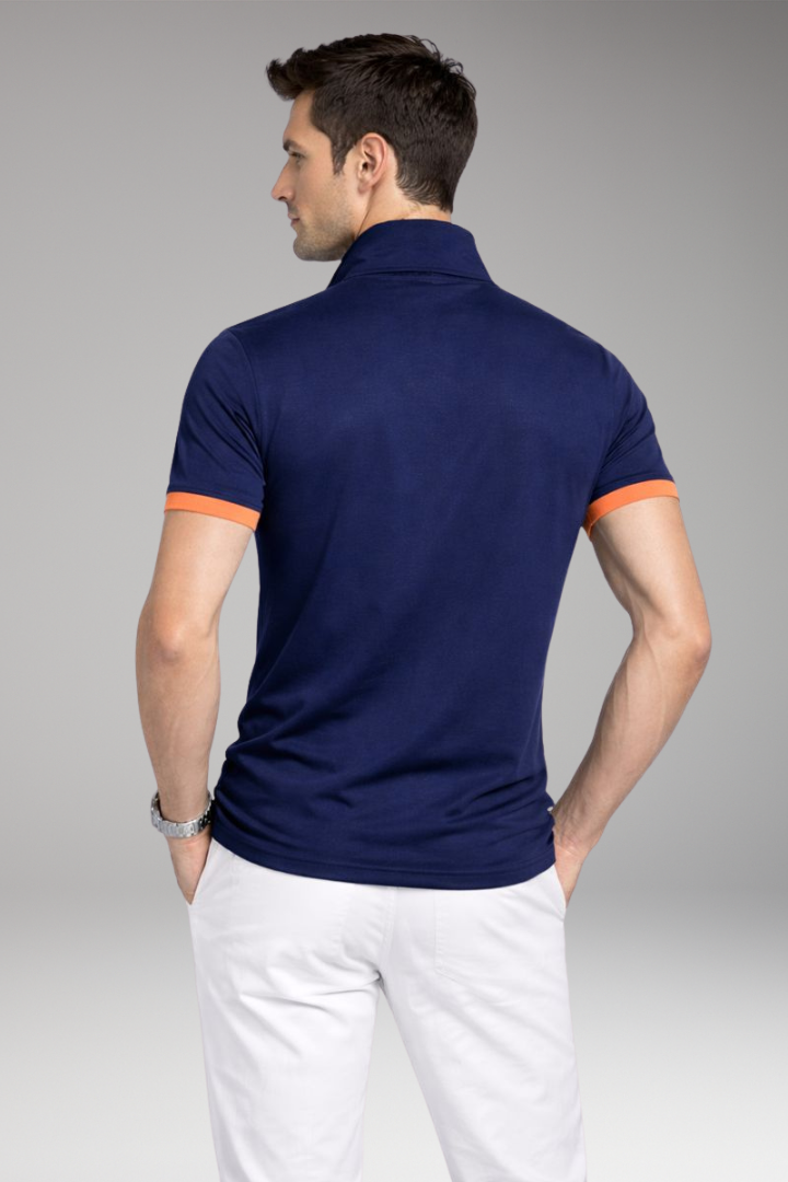 Tommy Men's Polo Shirt with Contrasting Collar