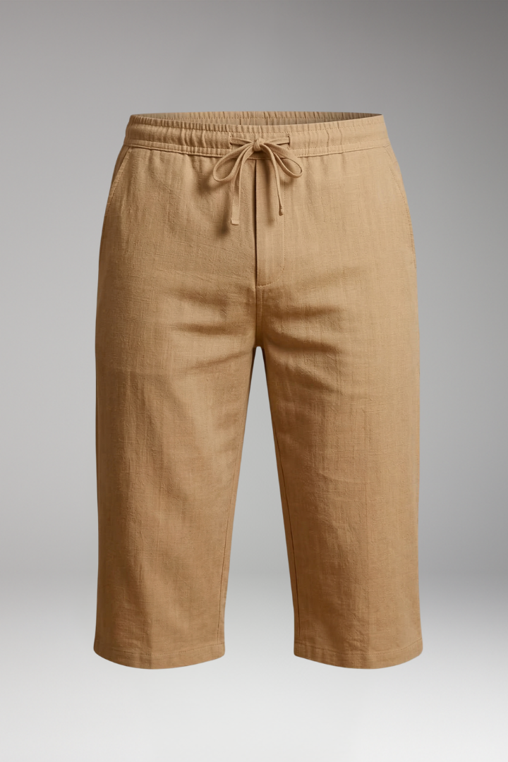 Men's Shorts with Elastic Drawstring Waistband for Everyday Wear
