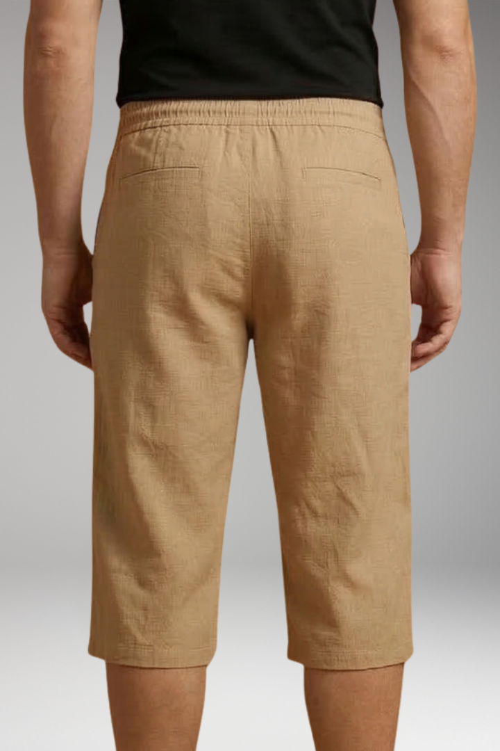 Men's Shorts with Elastic Drawstring Waistband for Everyday Wear