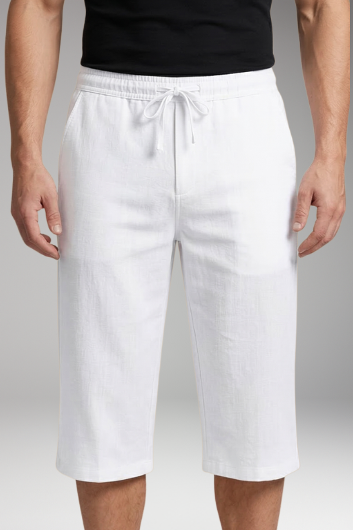 Men's Shorts with Elastic Drawstring Waistband for Everyday Wear