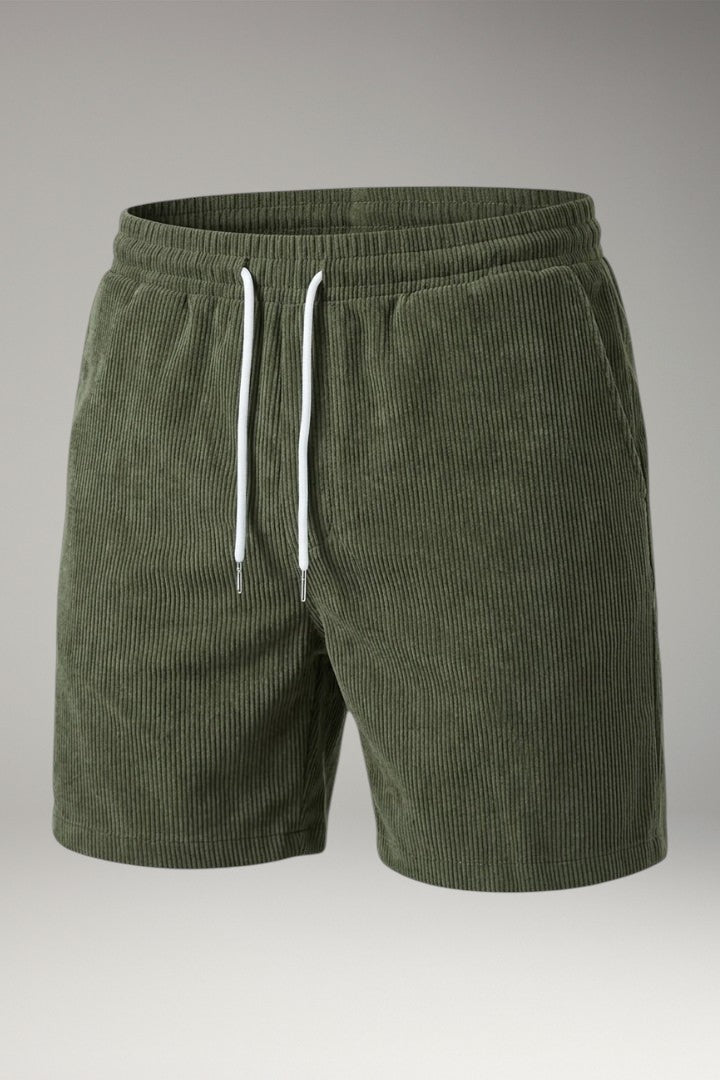 Men's Shorts with Elastic Waistband and Drawstring