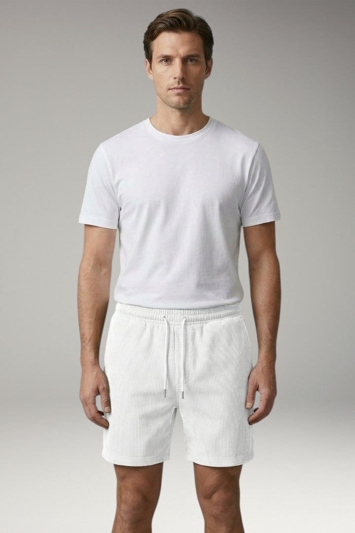 Men's Shorts with Elastic Waistband and Drawstring