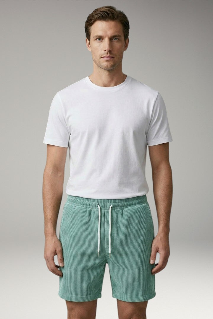 Men's Shorts with Elastic Waistband and Drawstring