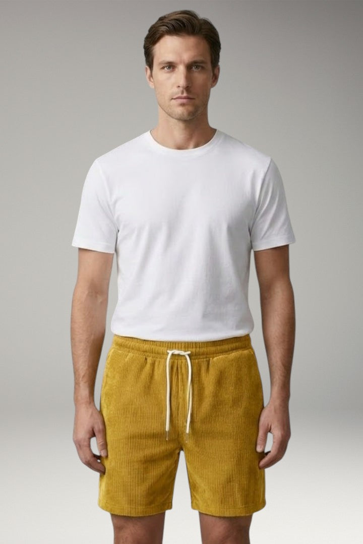 Men's Shorts with Elastic Waistband and Drawstring
