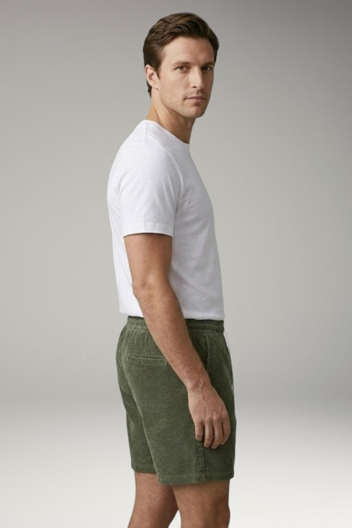 Men's Shorts with Elastic Waistband and Drawstring