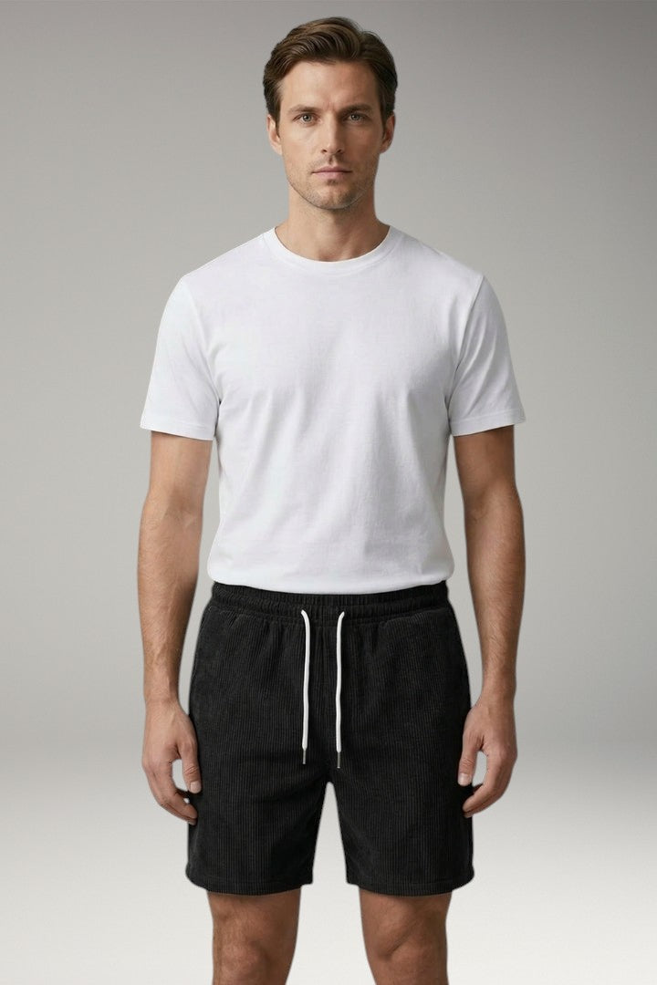 Men's Shorts with Elastic Waistband and Drawstring