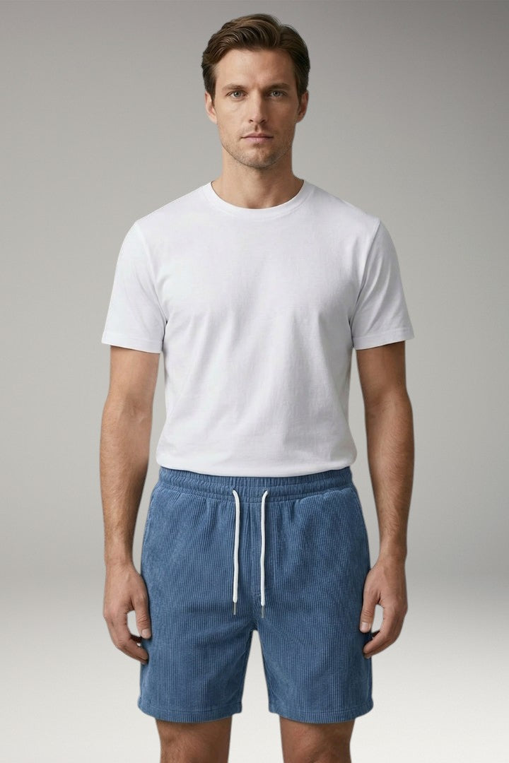 Men's Shorts with Elastic Waistband and Drawstring
