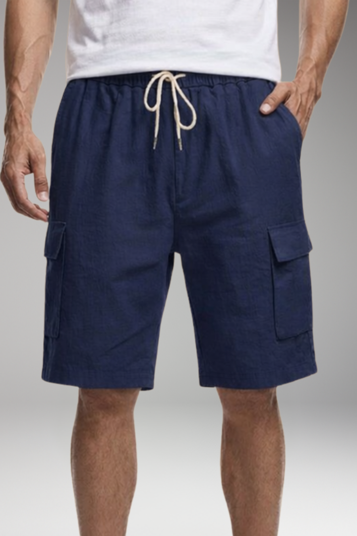 Men's Shorts with Elastic Waistband for Casual Wear