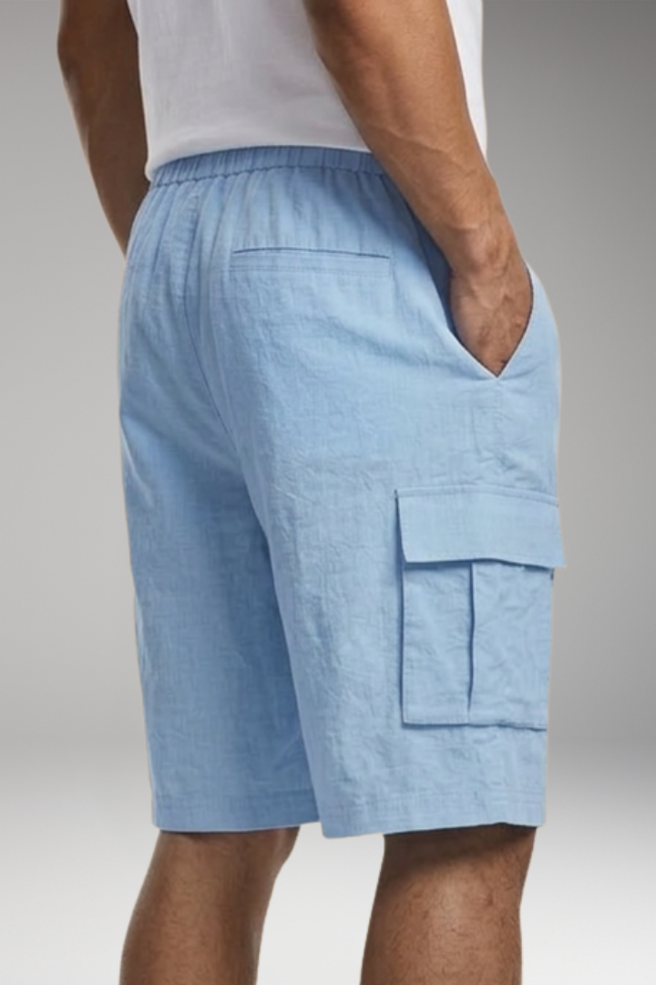Men's Shorts with Elastic Waistband for Casual Wear