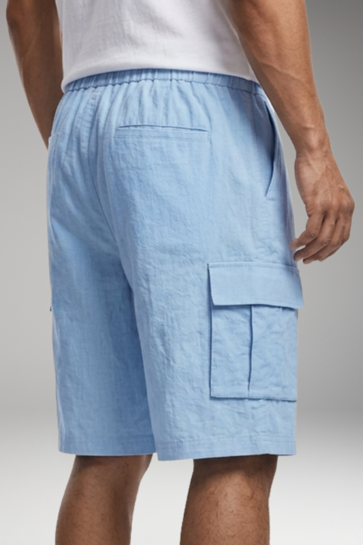 Men's Shorts with Elastic Waistband for Casual Wear
