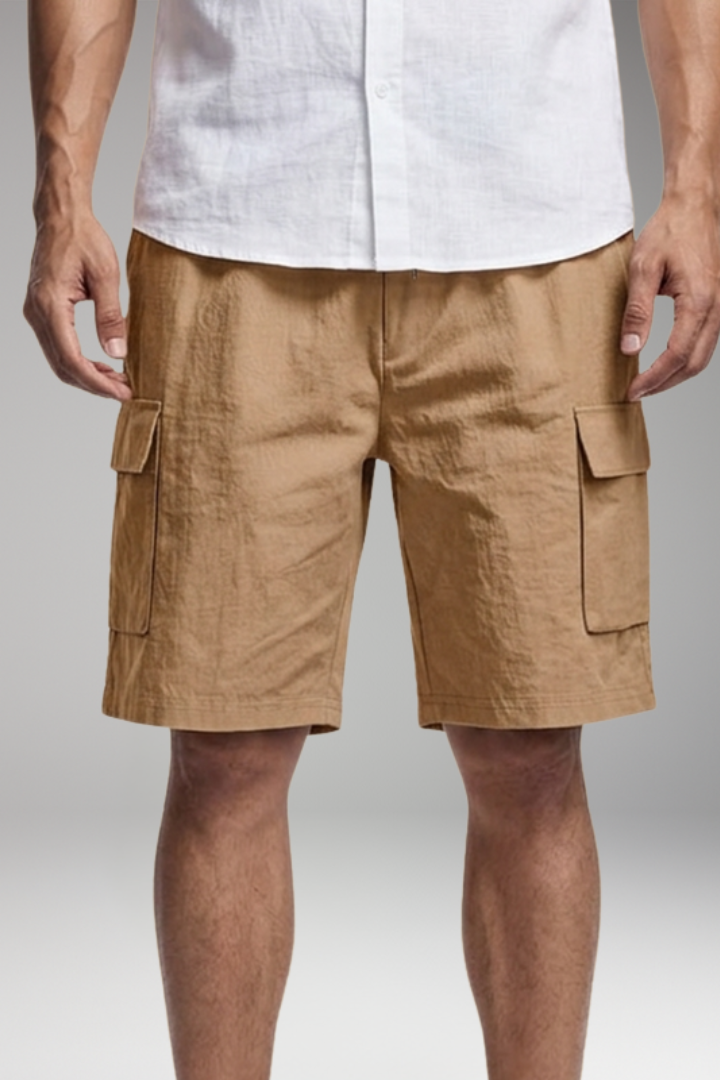 Men's Shorts with Elastic Waistband for Casual Wear