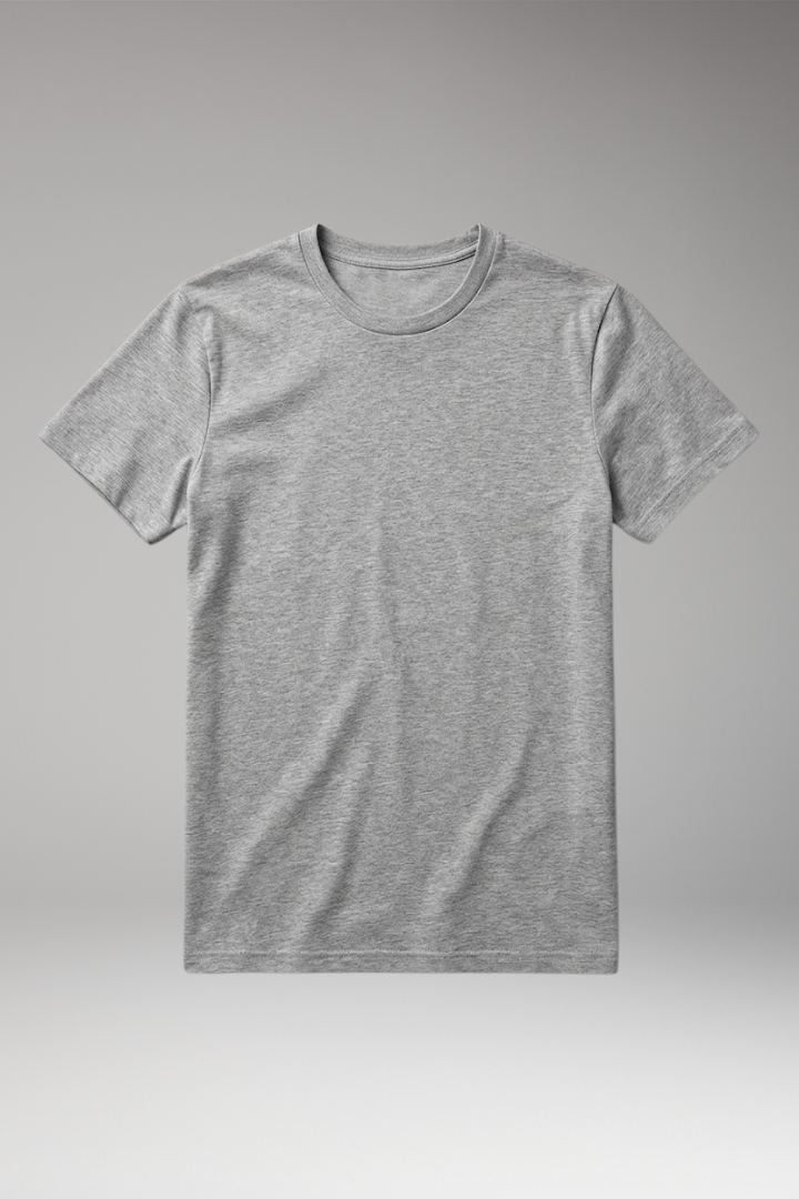 Men's T-Shirt with Crew Neck and Close-Fit Cut