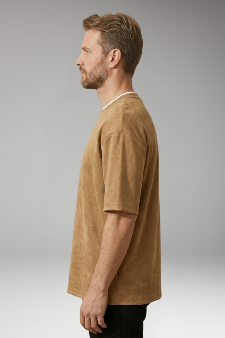 Men's T-Shirt with Oversized Relaxed Silhouette for Casual Wear