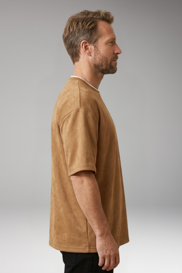 Men's T-Shirt with Oversized Relaxed Silhouette for Casual Wear