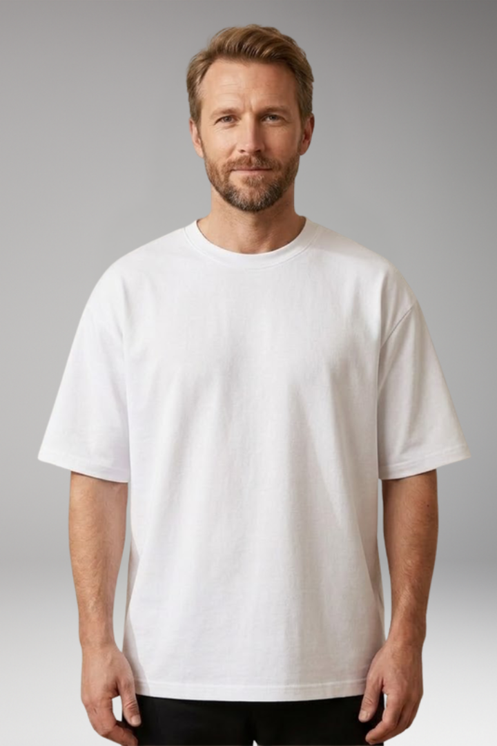 Men's T-Shirt with Oversized Relaxed Silhouette for Casual Wear
