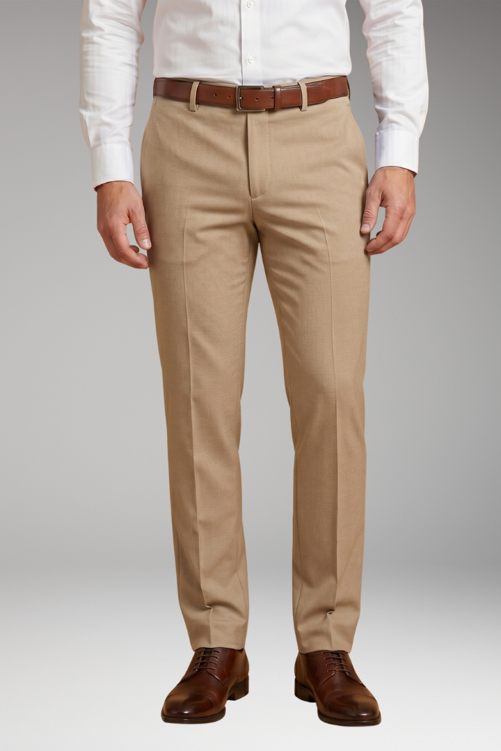 Men's Trousers with Fitted Cut and Stretch