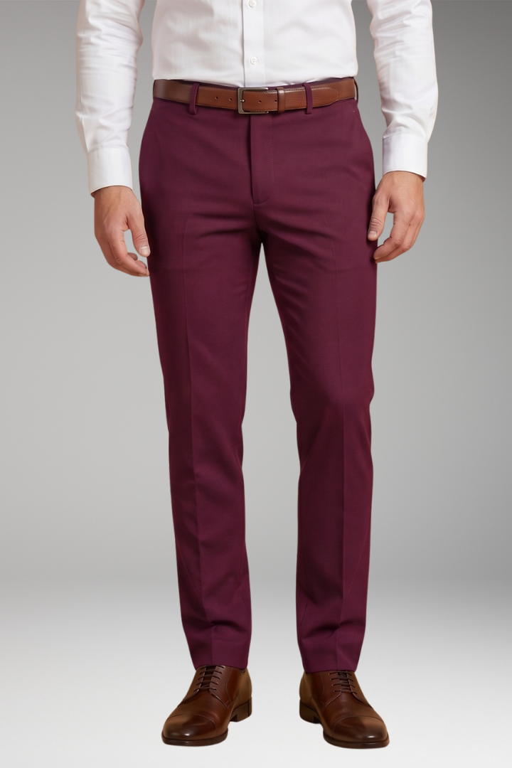 Men's Trousers with Fitted Cut and Stretch