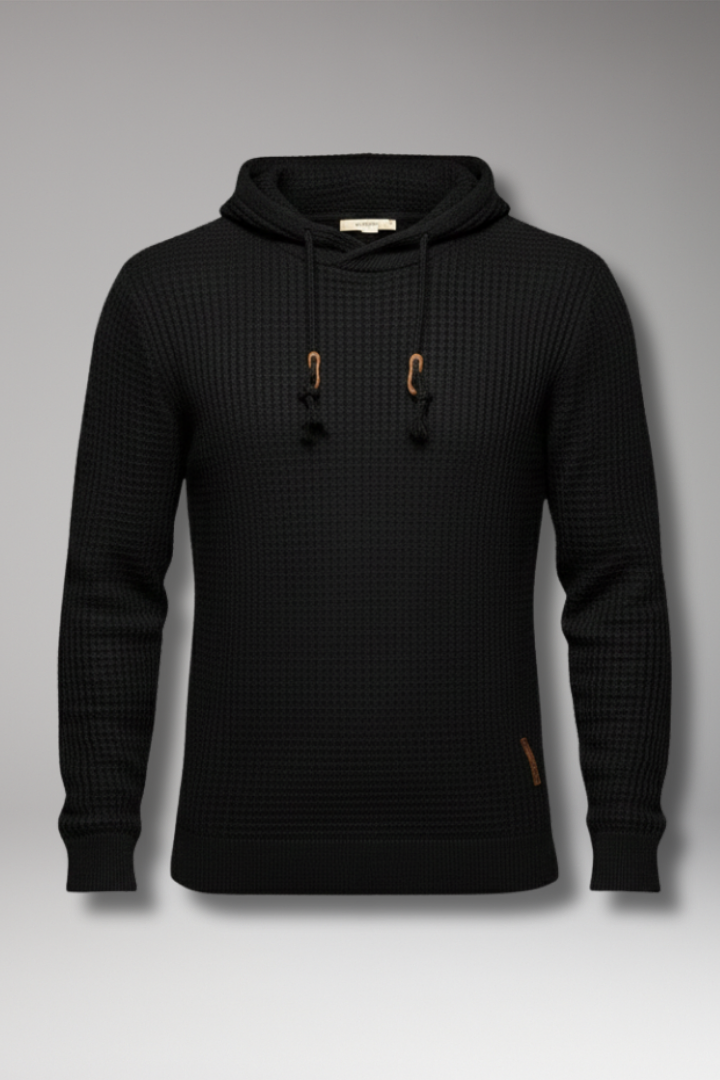 Men's Hoodie with Hooded Neckline and Long Sleeves