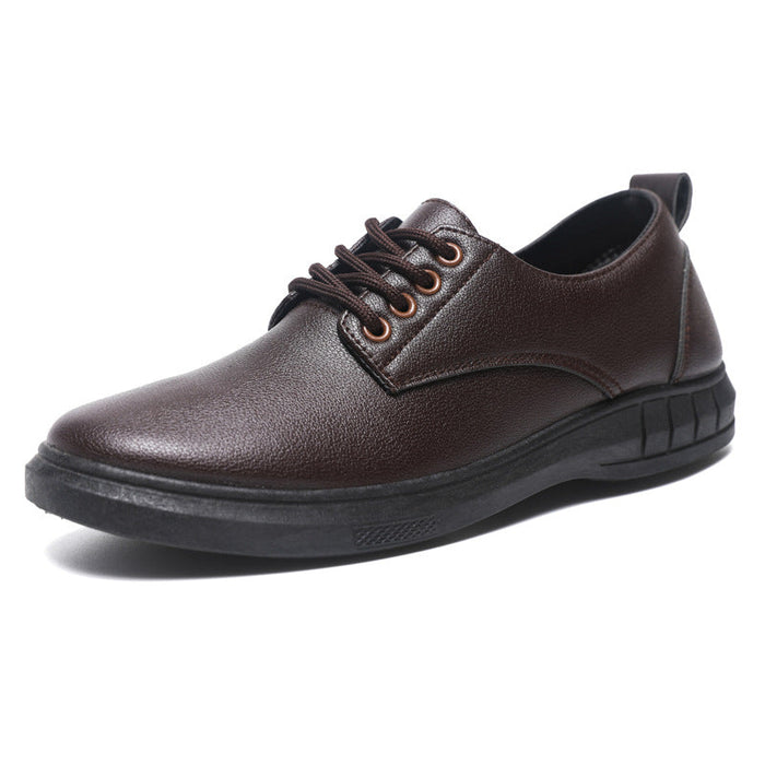 Men's Lace-Up Derby Shoes with Cushioned Sole