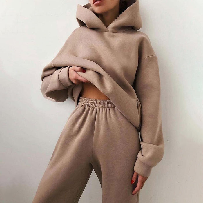 Women's Oversized Hoodie and Joggers Set for Loungewear