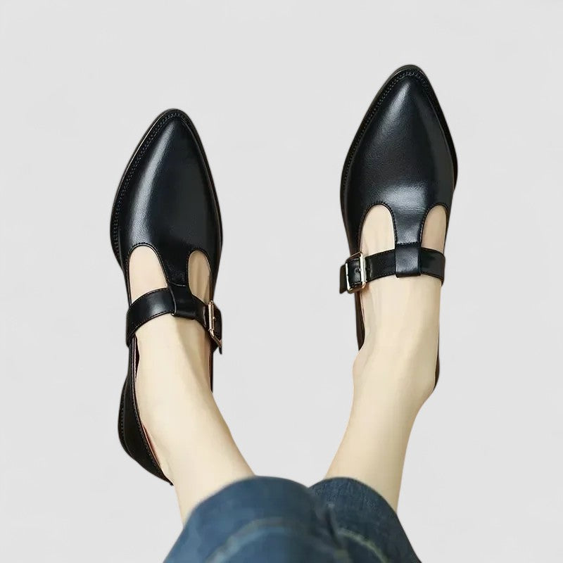 Women's Orthopedic Mary Jane Shoes with Cushioned Insole and Adjustable Strap