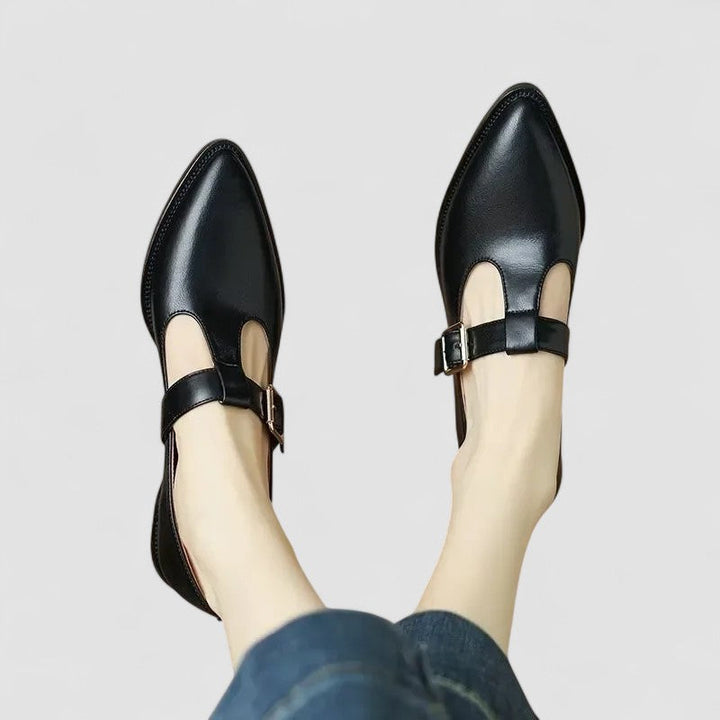 Women's Orthopedic Mary Jane Shoes with Cushioned Insole and Adjustable Strap