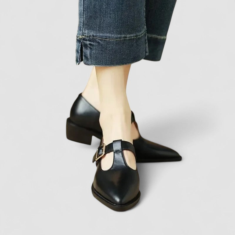 Women's Orthopedic Mary Jane Shoes with Cushioned Insole and Adjustable Strap