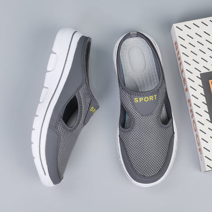 Men's Slippers with Orthopedic Sole and Adjustable Support