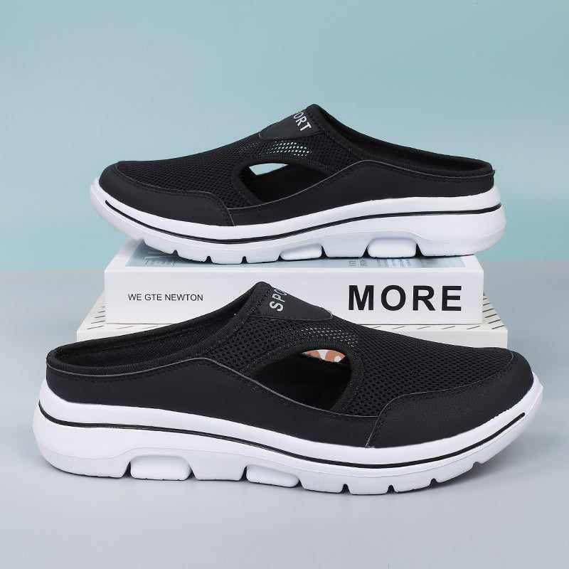 Men's Slippers with Orthopedic Sole and Adjustable Support