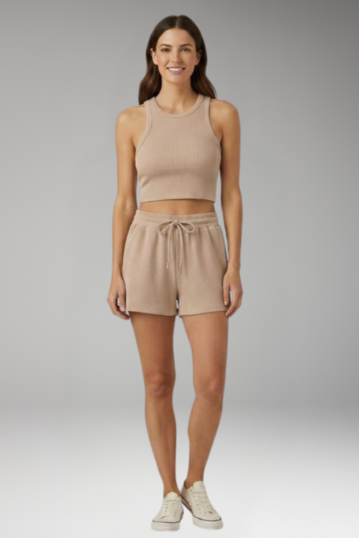 Women's 2-Piece Set with High Neckline for Summer