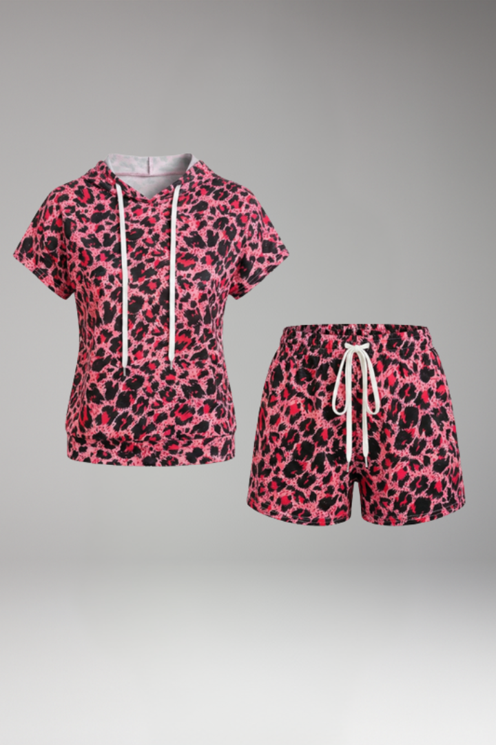 Women's 2-Piece Set with Hooded Top for Summer
