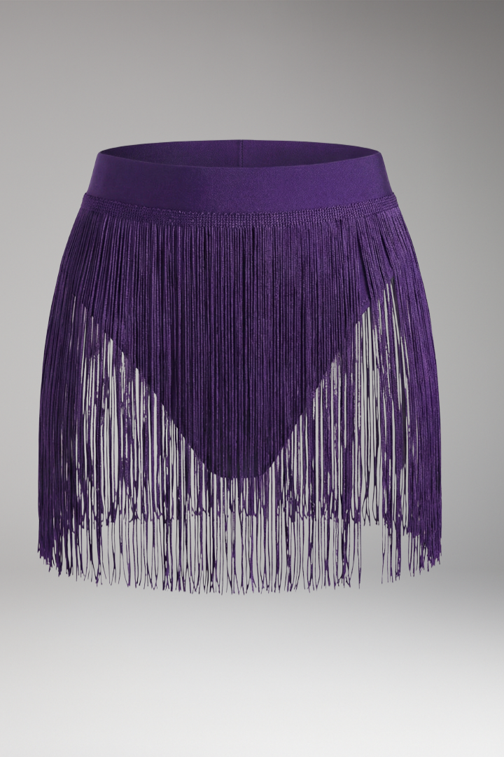 Women's Bikini Cover'Up Skirt with High Waist and Fringes