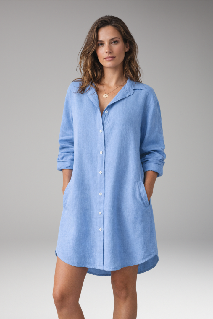 Women's Button-Down Shirt Dress