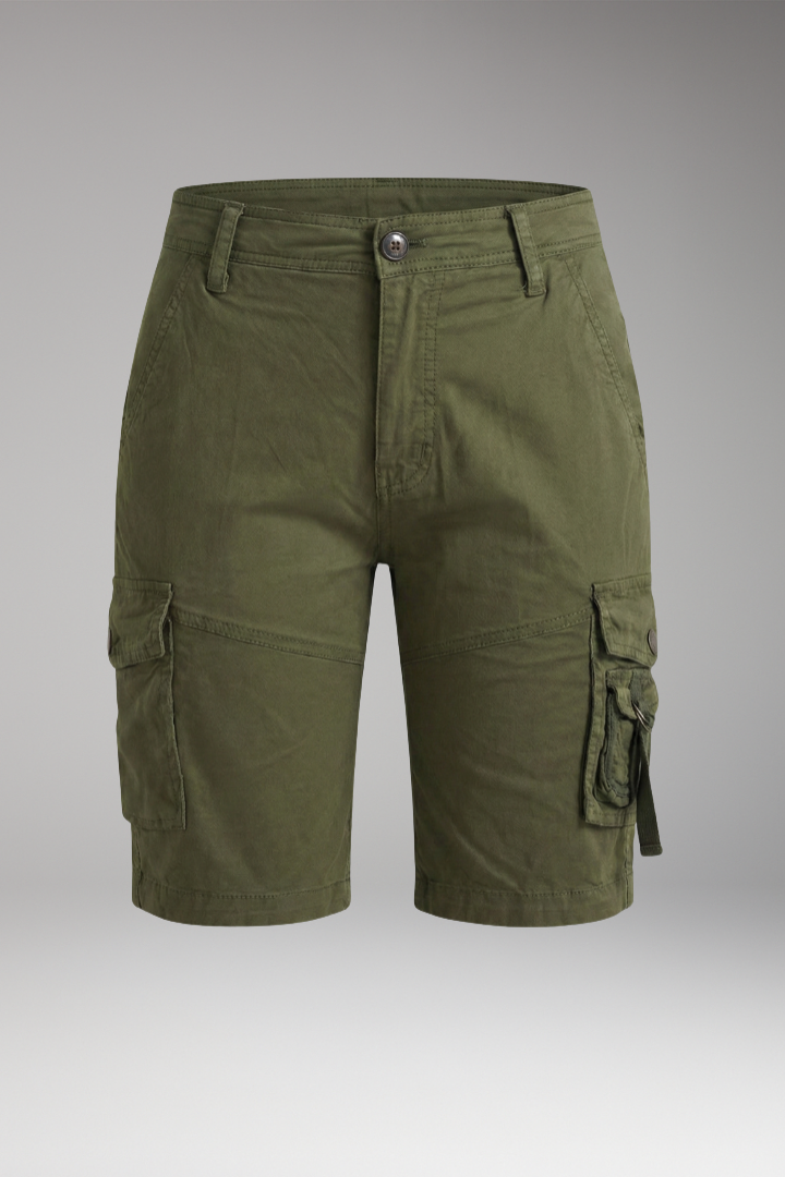 Women's Cargo Shorts with Belt Loops and Utility Pockets