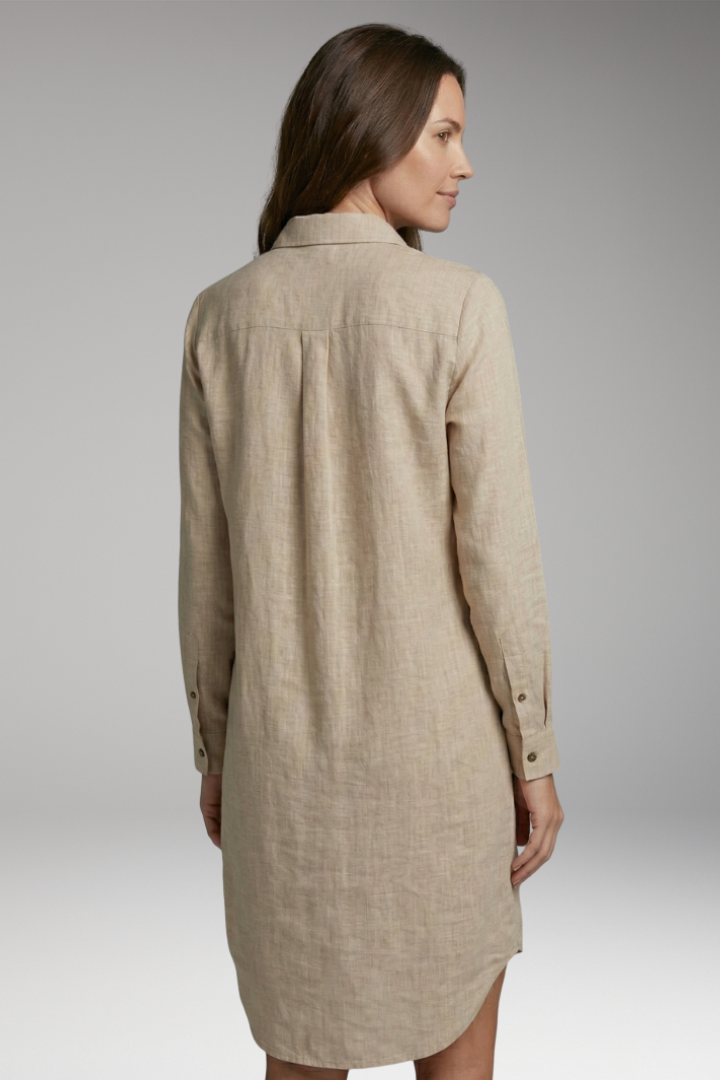 Women's Cover'Up with Button Front and Sheer Long Sleeves