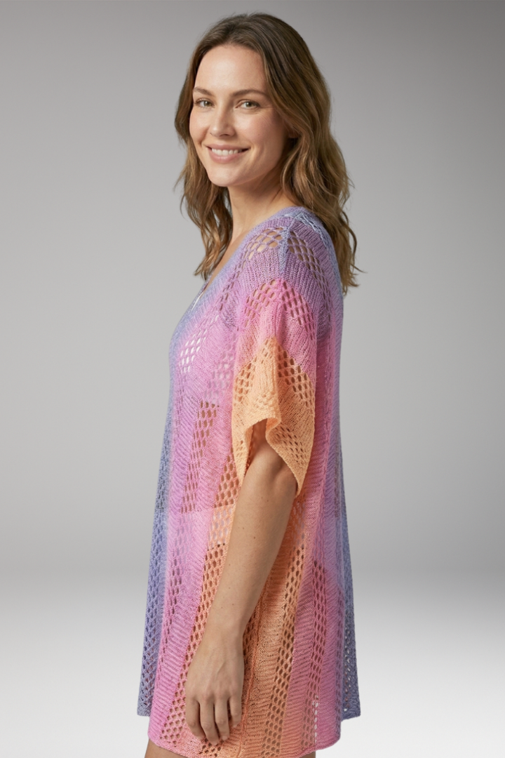 Women's Cover'Up with Crochet and V'Neck