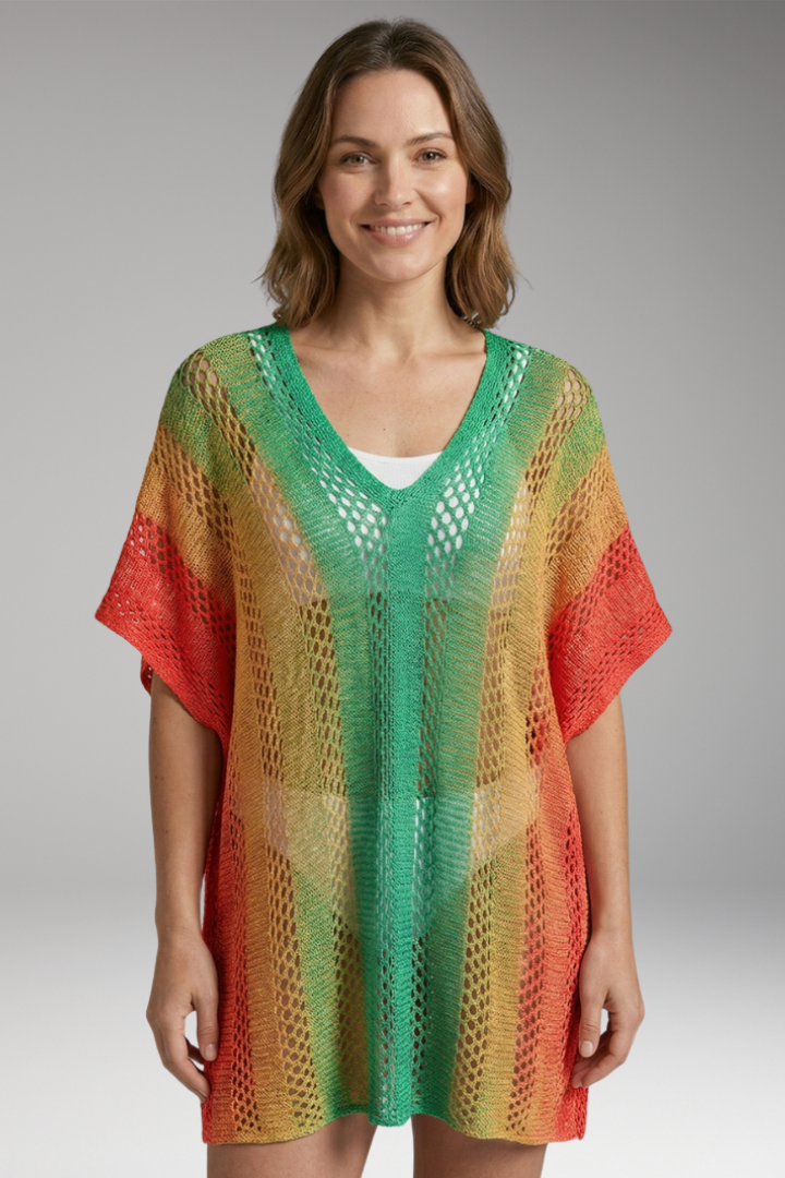 Women's Cover'Up with Crochet and V'Neck