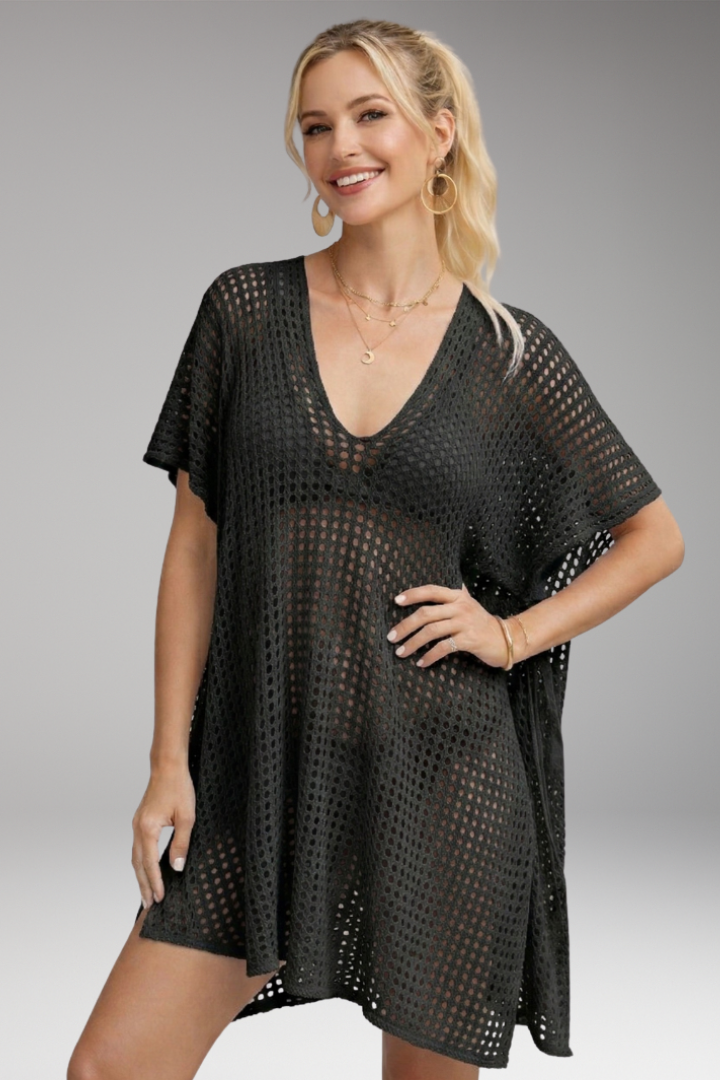 Women's Cover'Up with V'Neck and Adjustable Side Ties