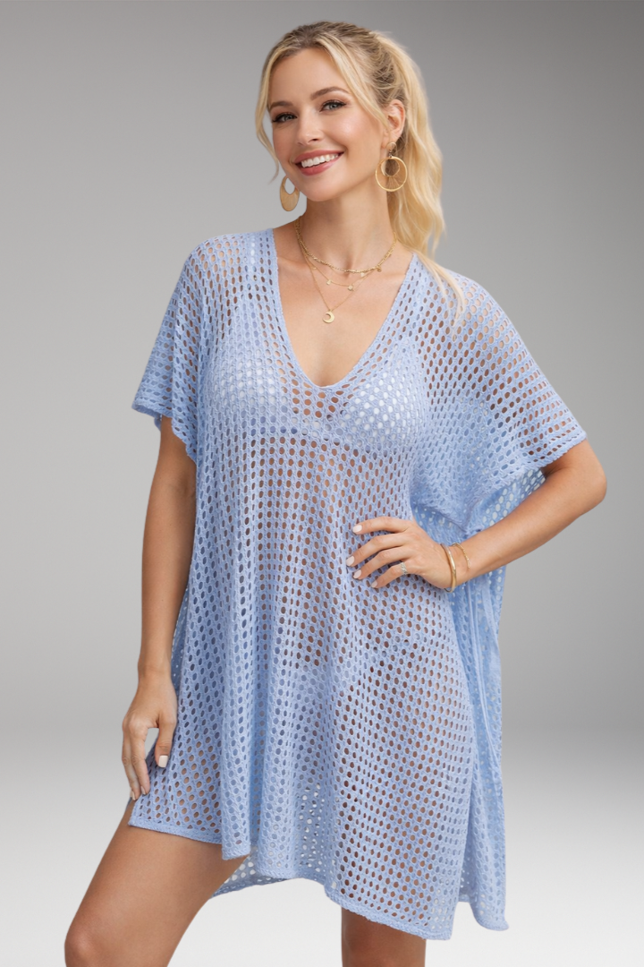 Women's Cover'Up with V'Neck and Adjustable Side Ties